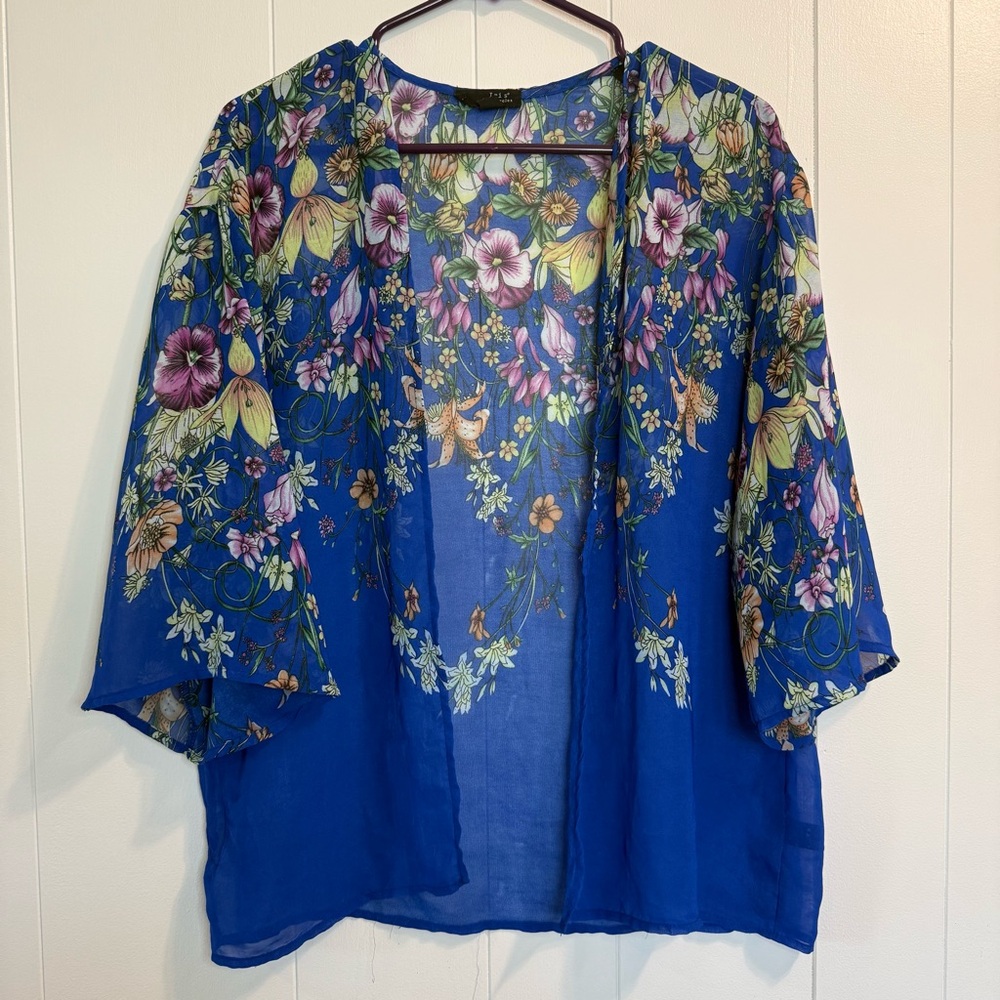 Iris Los Angeles Floral Boho Cottagecore Festival Kimono Woman’s Size Small